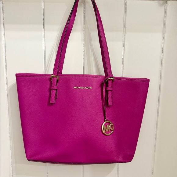 Michael Kors Handbags - Michael Kors Fuchsia Tote Bag